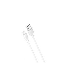 Kabel XO NB156 USB - Lightning, 1,0m, 2,4A, bel
