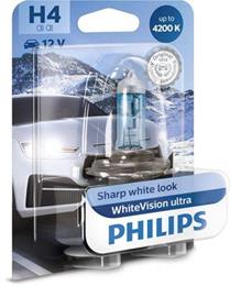 PHILIPS ŽARNICA H4 White Vision Ultra 4200 K B1 1/1