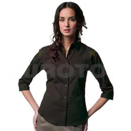LADIES 3/4-SLEEVE EASY CARE FITTED SHIRT